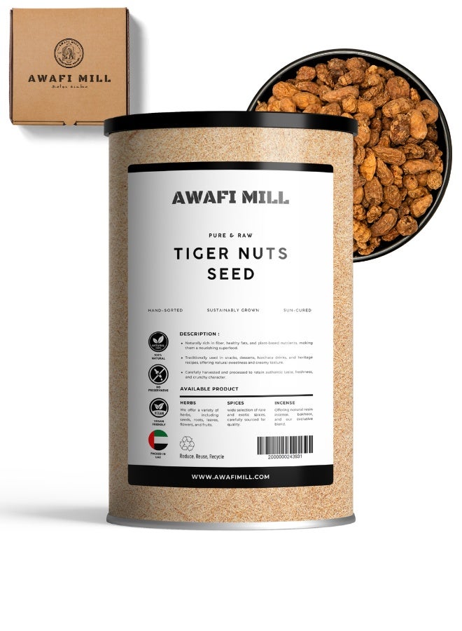 AWAFI MILL Tiger Nuts 500g (17.6 Oz) | (Chufa) – Dried Edible Tubers | Snack, Soak-to-Soften, Horchata de Chufa, Tiger Nut Flour, Granola - Image 1